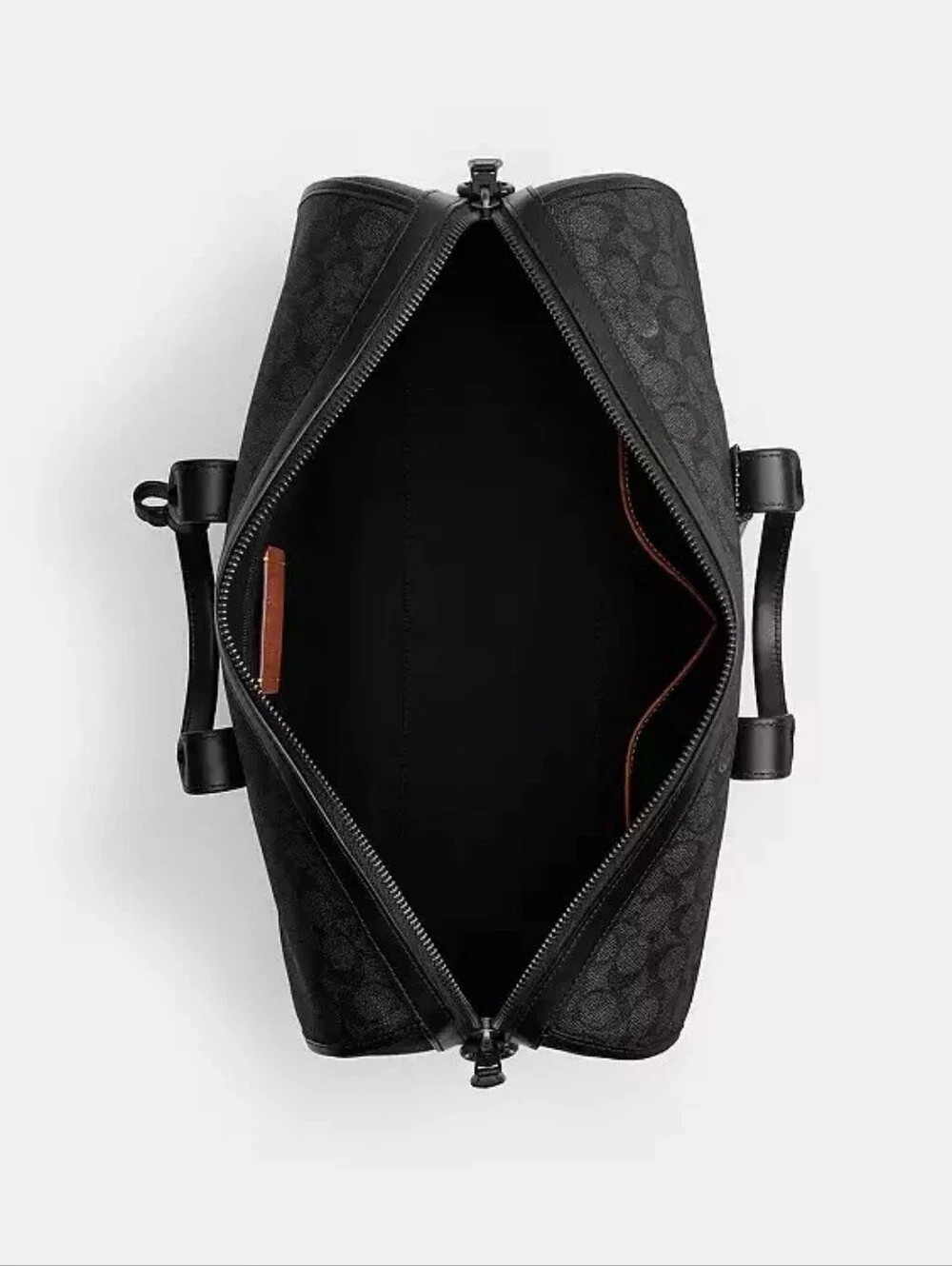 NWT! Men's Black Monogram Duffle Bag - Designer Style Travel Bag
